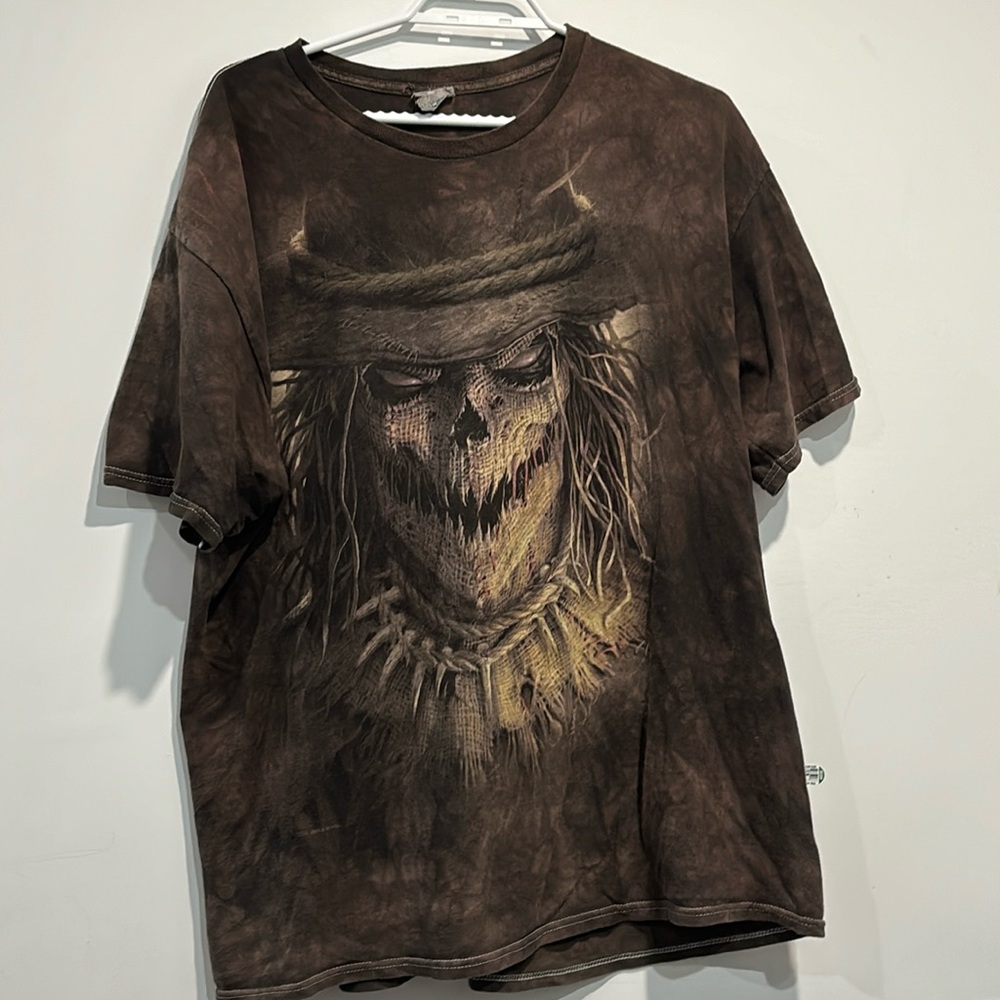 RARE Affliction style Scarecrow shirt